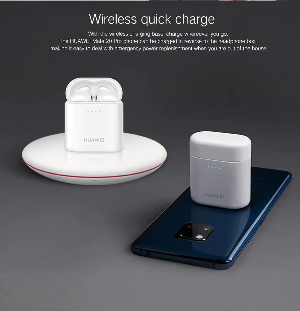Huawei Freebuds 2 Pro Freebuds2 беспроводной Bluetooth 5,0 Наушники Hi-Fi водонепроницаемый IP54 контроль беспроводного заряда