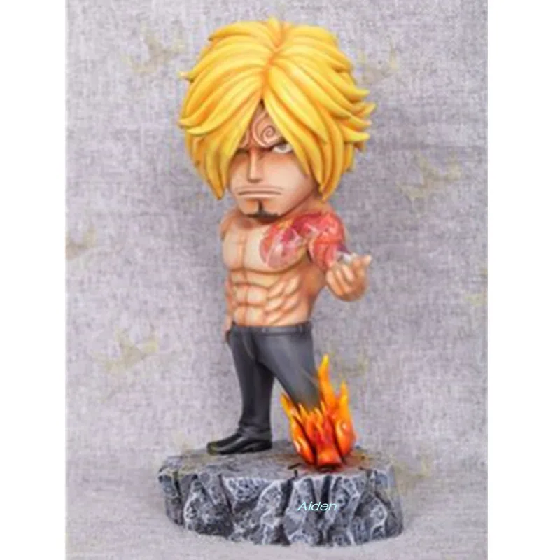 7 &quotЦельная статуя соломенная шляпа Пираты бюст Vinsmoke Sanji полноразмерная