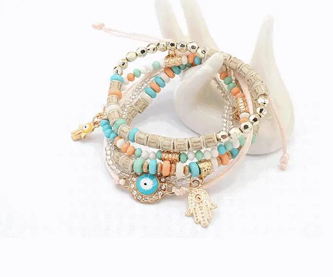 Новый популярный женский браслет талисман в стиле бохо|bracelets for|evil eye braceletcharm bracelet |