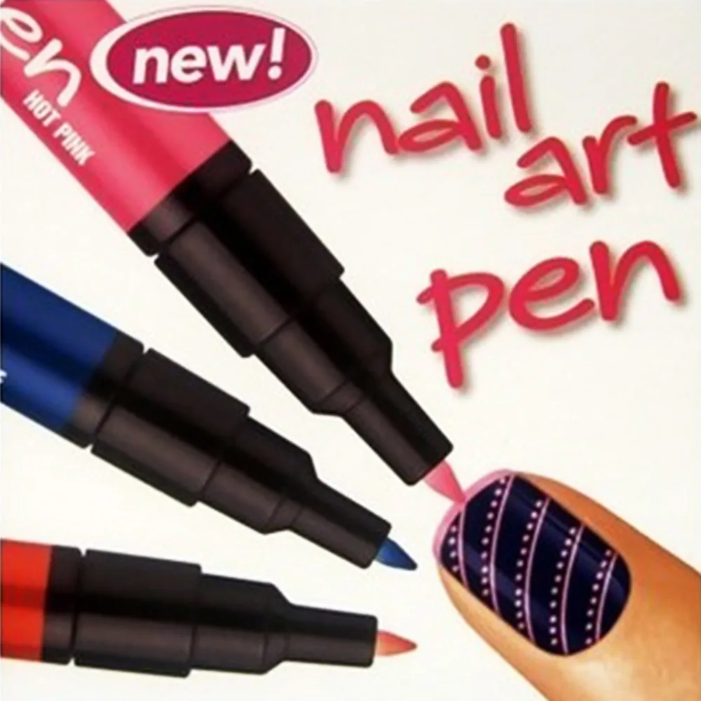 Nail Art Pen Картина Дизайн Инструмента 24 цветов на Выбор Рисование Гель Легко Сделано