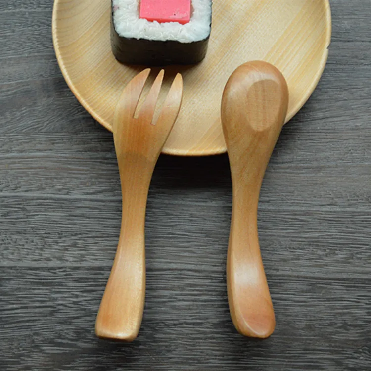 Экологически чистый набор посуды ручной работы из натурального дерева для