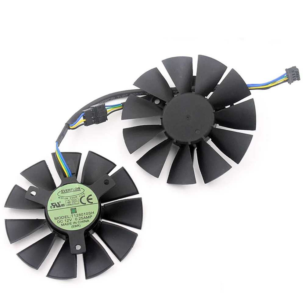 Видеорегистратор 75 мм Everflow T128010SH видеорегистратор для ASUS Strix GTX 750 TI 960 1060|asus