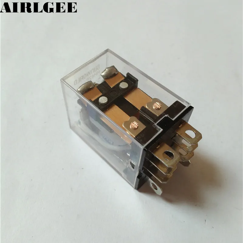 JQX-13F LY2 AC 24V Катушка 8-контактный DPDT красный светодиод электромагнитное реле Бесплатная доставка
