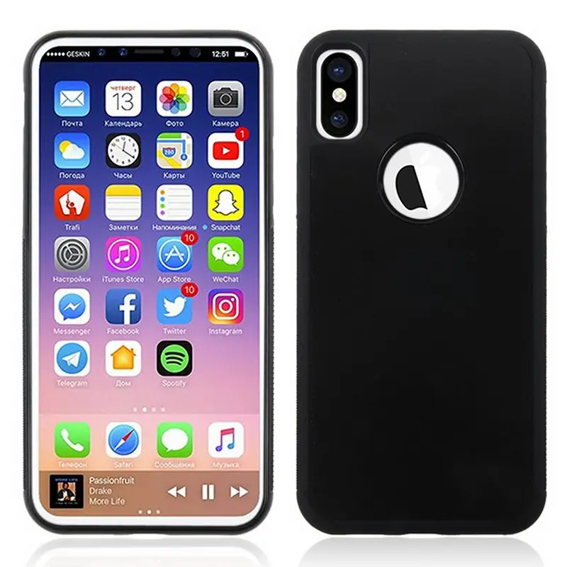 Задняя крышка с защитой от гравитации для iPhone X Xs Max чехол 6 6s 7 8 Plus защитный |