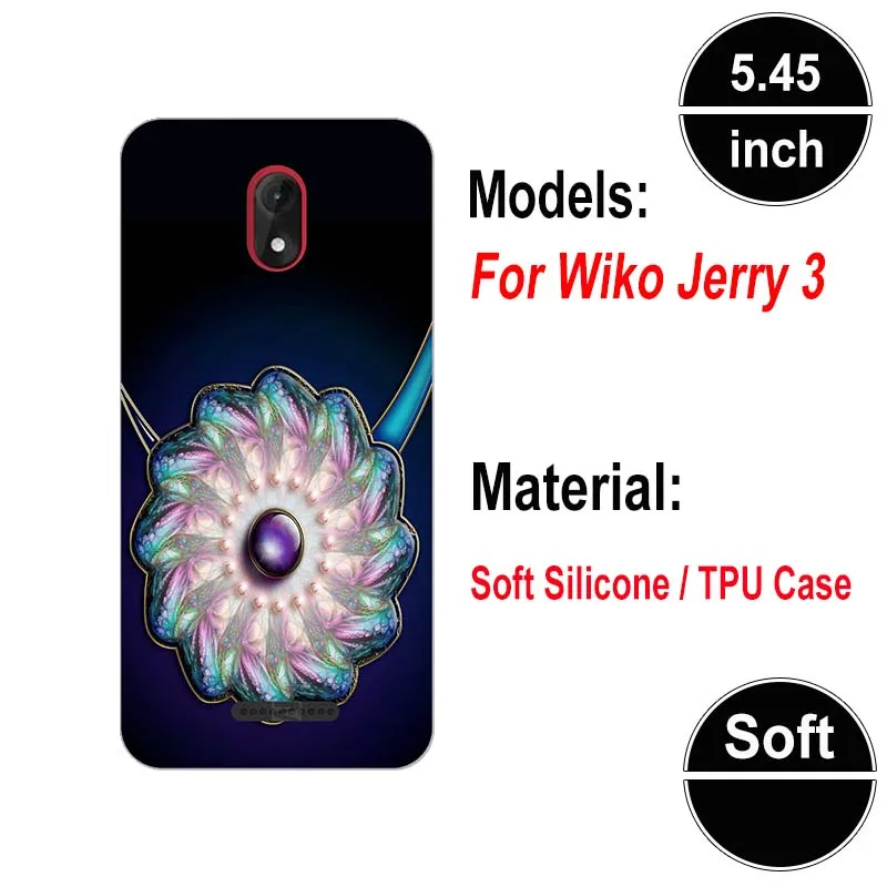 A36 Мягкий силиконовый чехол для Wiko Jerry 3 Jerry3 5,4", Чехол s для Wiko Jerry 3, мягкий чехол с рисунком - Цвет: A36