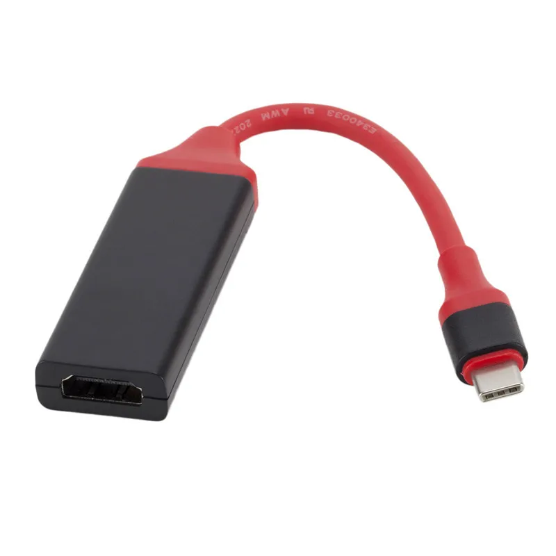 Черный адаптер USB 3. 0 Type C HDMI HD Женский видеокабель конвертер кабель для ноутбука