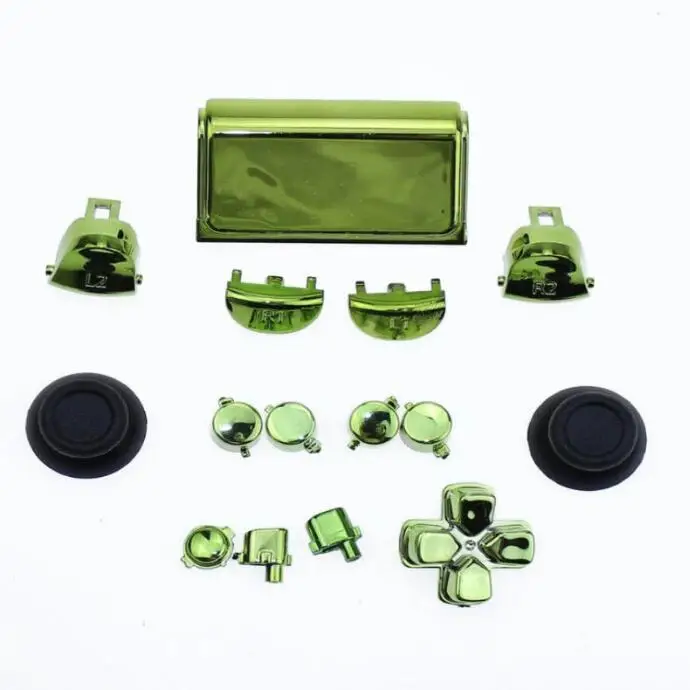 5pcs For PS4 Pro Controller chrome Full Buttons Set JDM-040 D-Pad Trigger L1 R1 L2 R2 | Электроника