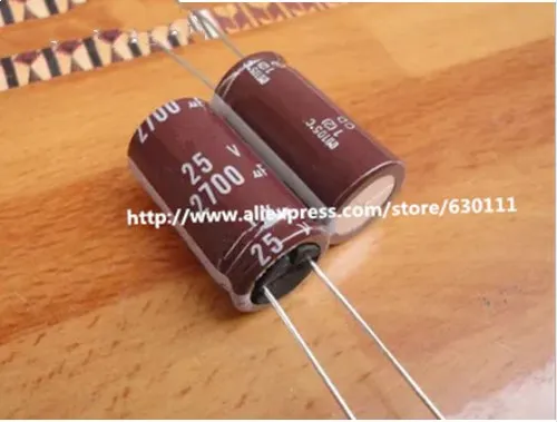 Алюминиевый электролитический конденсатор 25V2700uF 2700 мкФ 25V 18*25mm 105 градусов|electrolytic