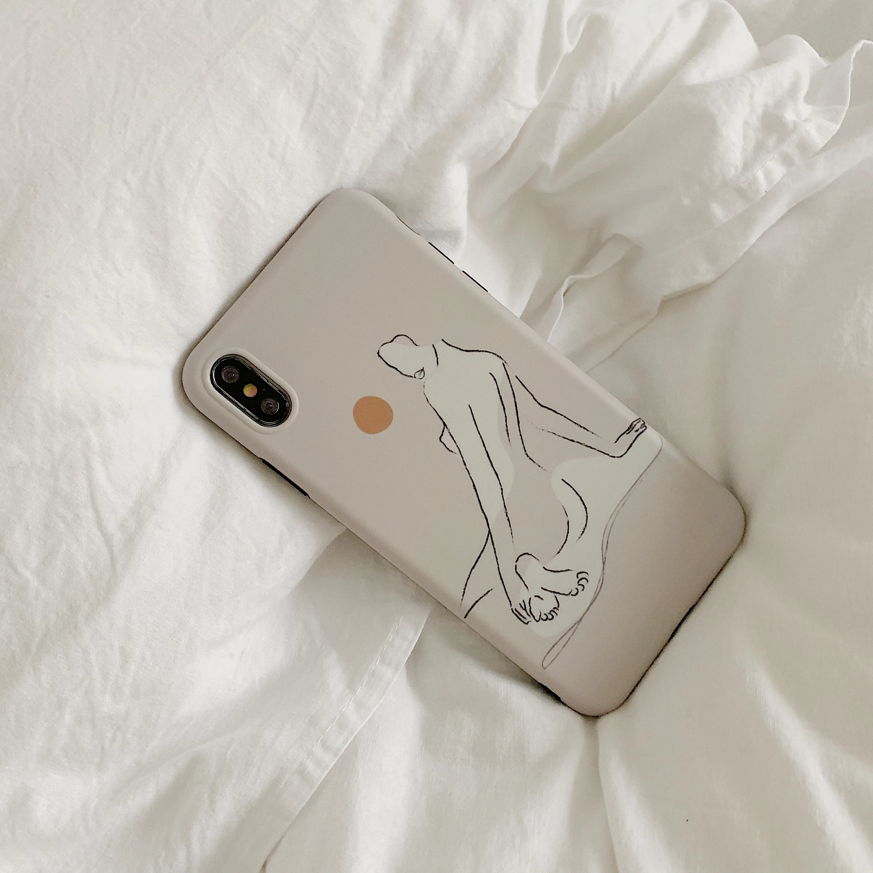 Силиконовый чехол для iphone 7 8 6 6S Plus с абстрактным рисунком девочек Модный мягкий X