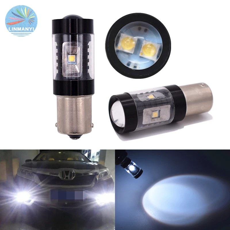 P21W 30W 6SMD 2828 чипы Автомобильные светодиодные 1156 382 Ba15s Canbus без ошибок Обратные огни