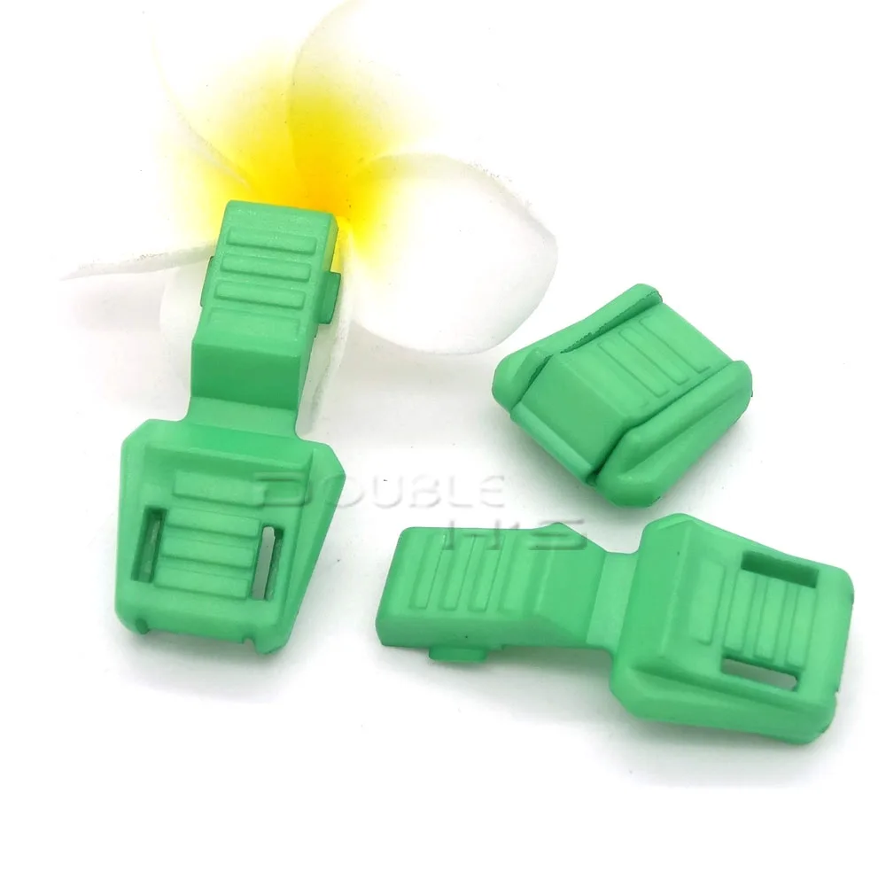 500 шт./лот застежка молния наконечники шнура для Паракорда и пластиковый замок 12