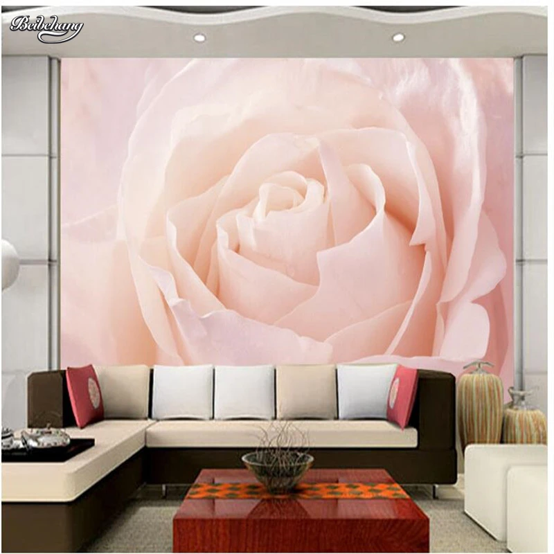 3D фотообои на заказ объемные Большие росписи большие розовые розы