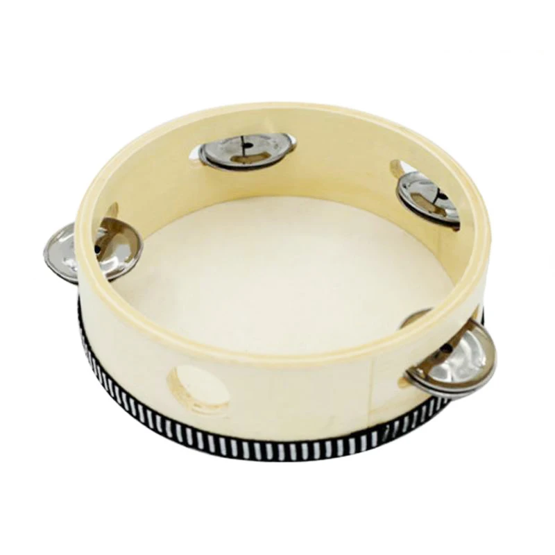 Музыкальные инструменты 6 дюймов детский музыкальный тамбурин круглая перкуссия