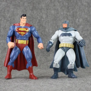 2pcs Супергерои Супермен и Бэтмен Dawn of Justice кукла ПВХ фигурка коллекция подарки для детей подарок - Цвет: 2pcs
