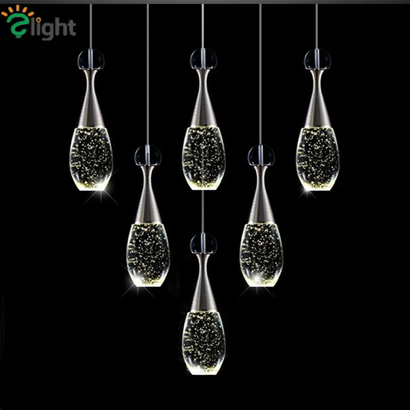 Современная роскошная бутылка светодиодные люстры освещение Lustre Crystal Dining Room