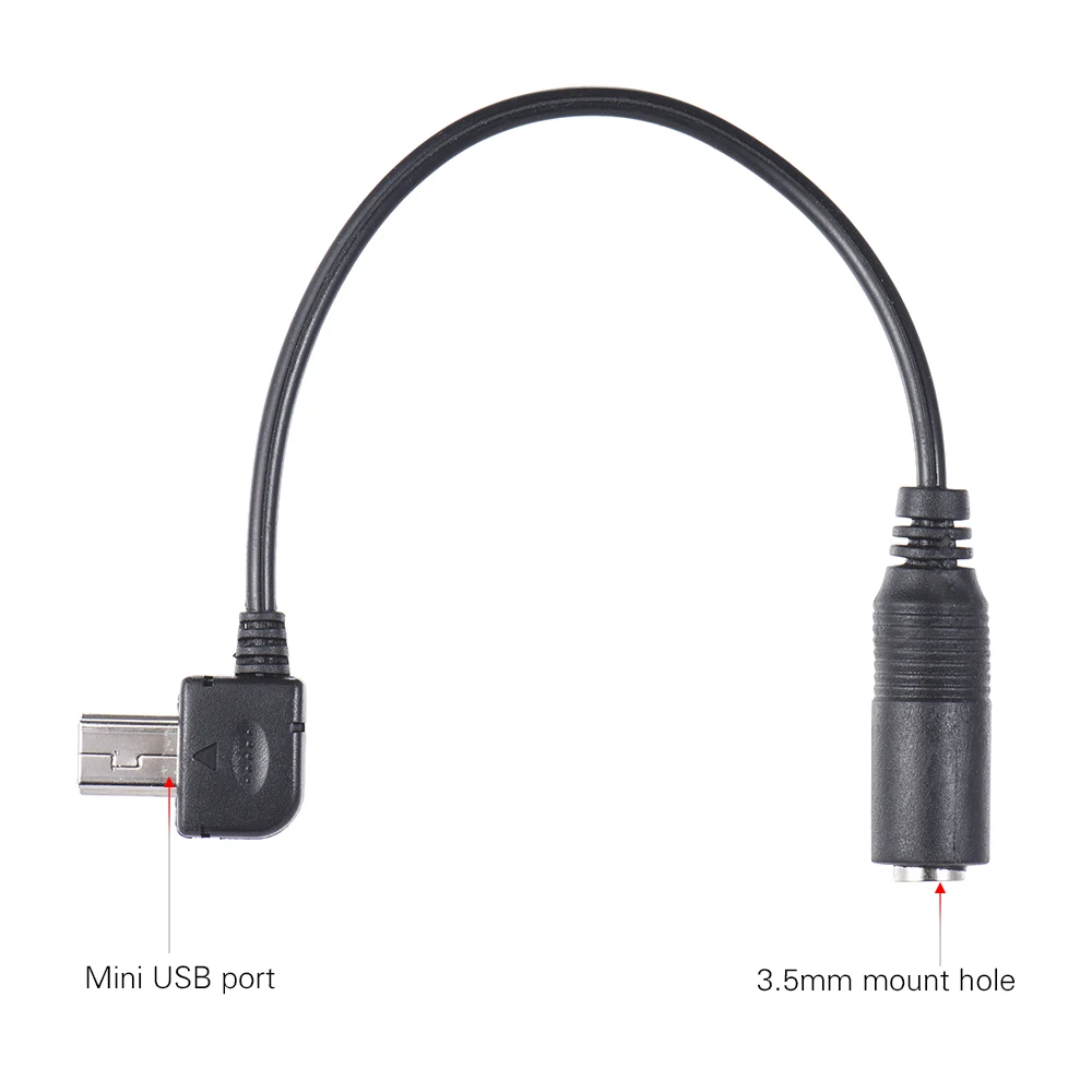 Внешний стерео микрофон с кабелем-адаптером 3 5 мм на Mini USB для GoPro Hero + 4 спортивной
