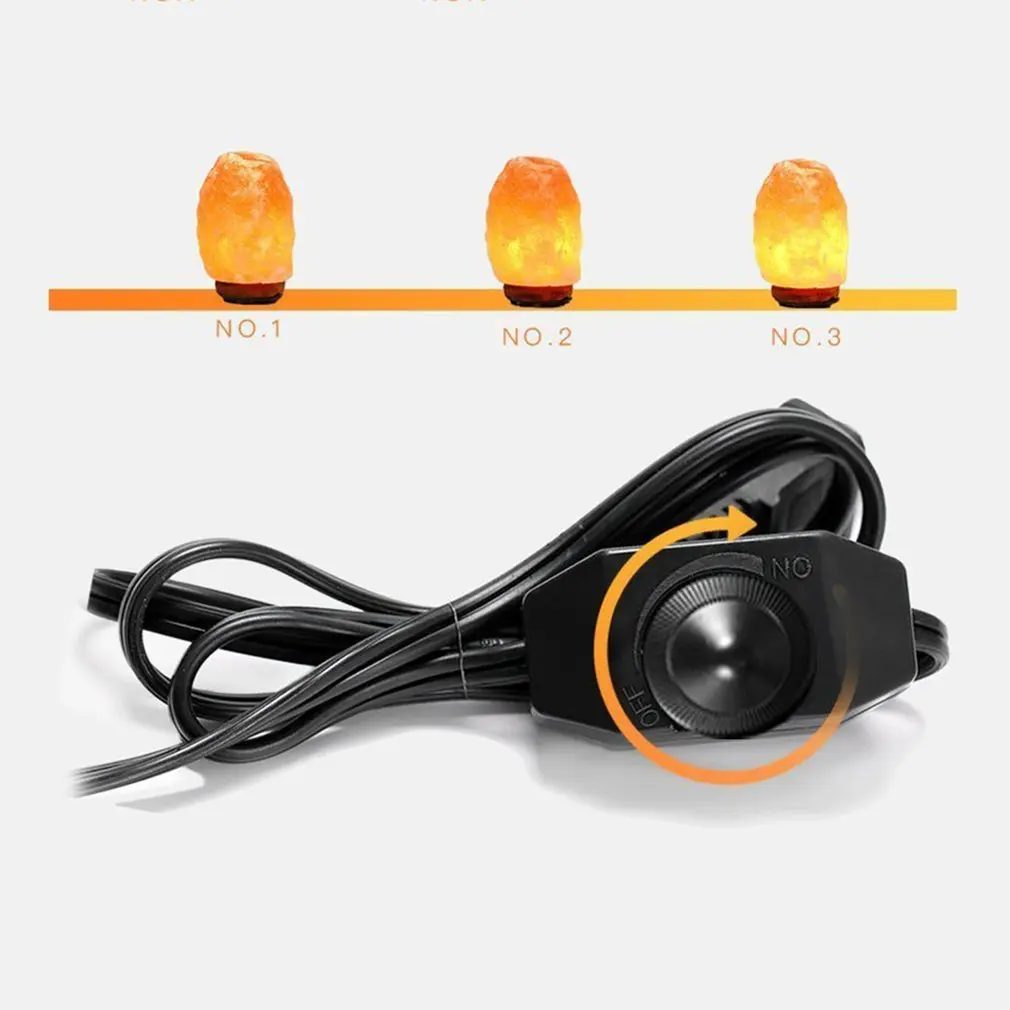 Солевая лампа 6 футов оригинальный сменный шнур с диммером и 7 Вт E12 розетка 110 В