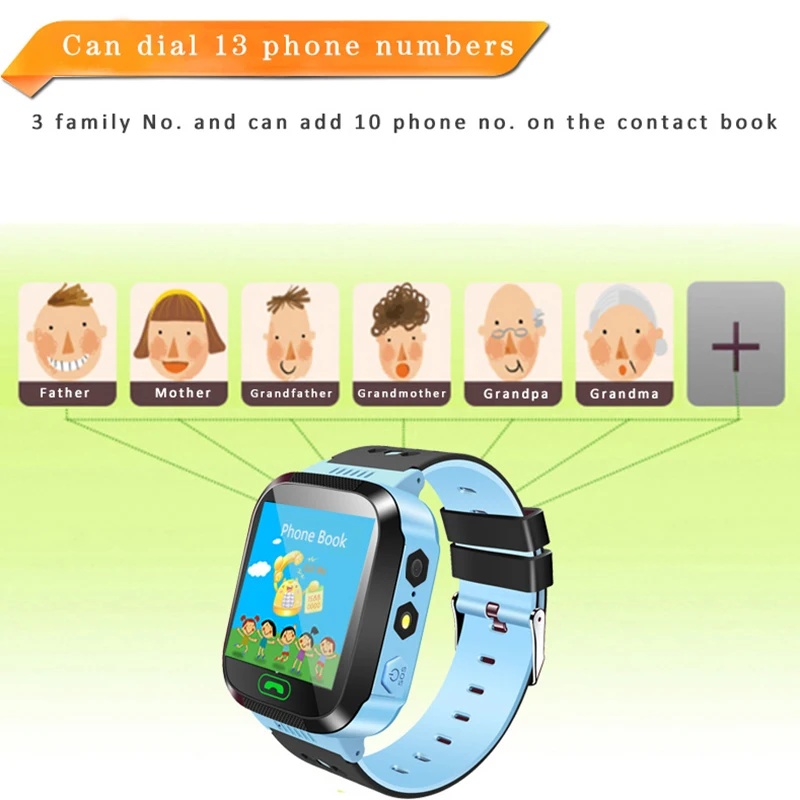 

Q528 GPS Smart Watch With Camera Flashlight Baby Watch SOS Call LBS Location sim card for kid child