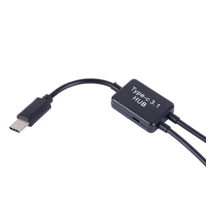 15cm USB Type C 3.1 Male to Dual 2.0 Female OTG Charging Cable 2 Port HUB Cables 1 3 Cord or Y Splitter Cables|Кабели USB| |