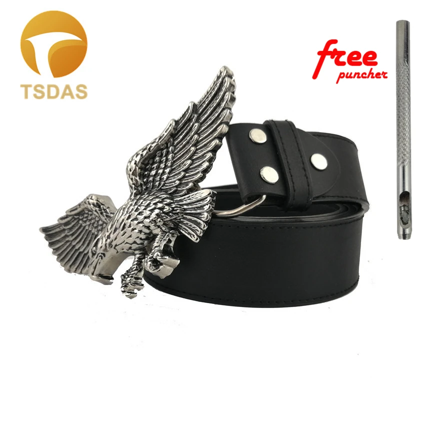 Cool 3D Eagle Belt Buckle 140*70mm Silver Metal Blet Head Fashion Men Women Gift | Дом и сад