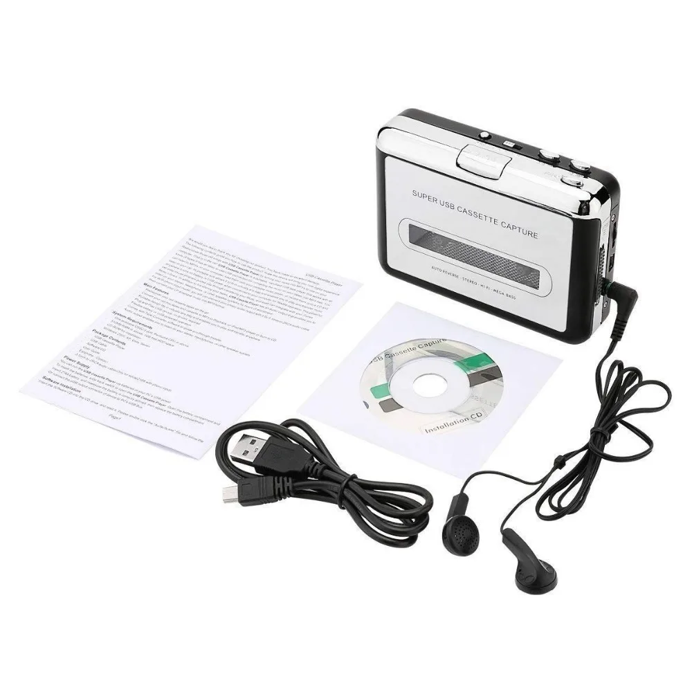 Кассета плеер Кассетная лента в MP3 CD конвертер через USB портативный кассета