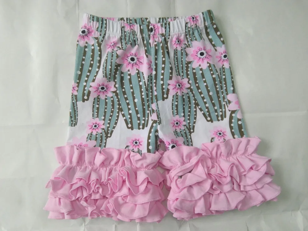 2017 тройные оборка шорты с принтом пасхальных яиц для девочек 6 см летние оборками