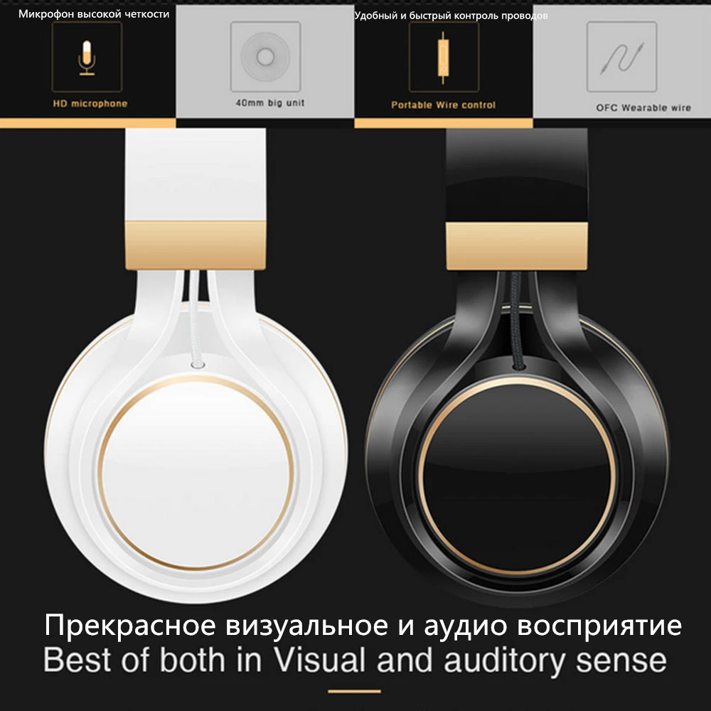Sound Intone I58 проводные наушники с микрофоном наушники для телефонов складные гарнитуры с сильным басом AUX кабель для компьютера