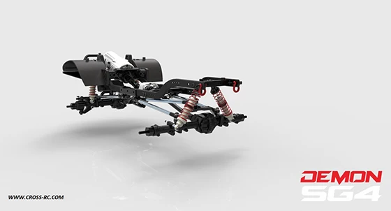 Крест RC 1/10 комплект SG4 4X4 4WD демон рок весы гусеничный ABS жесткий корпус с