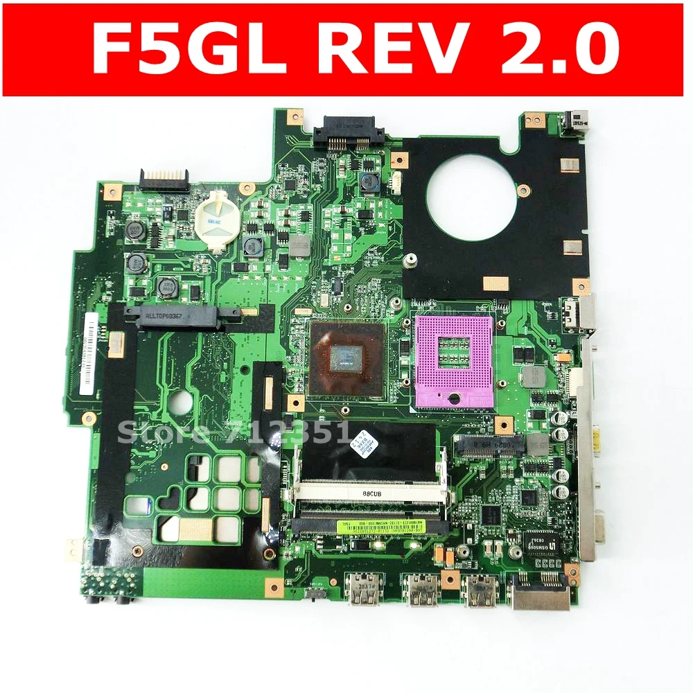 Материнская плата F5GL REV 2 0 для ASUS X59GL X50GL материнская ноутбука MCP79MVL B3 100%