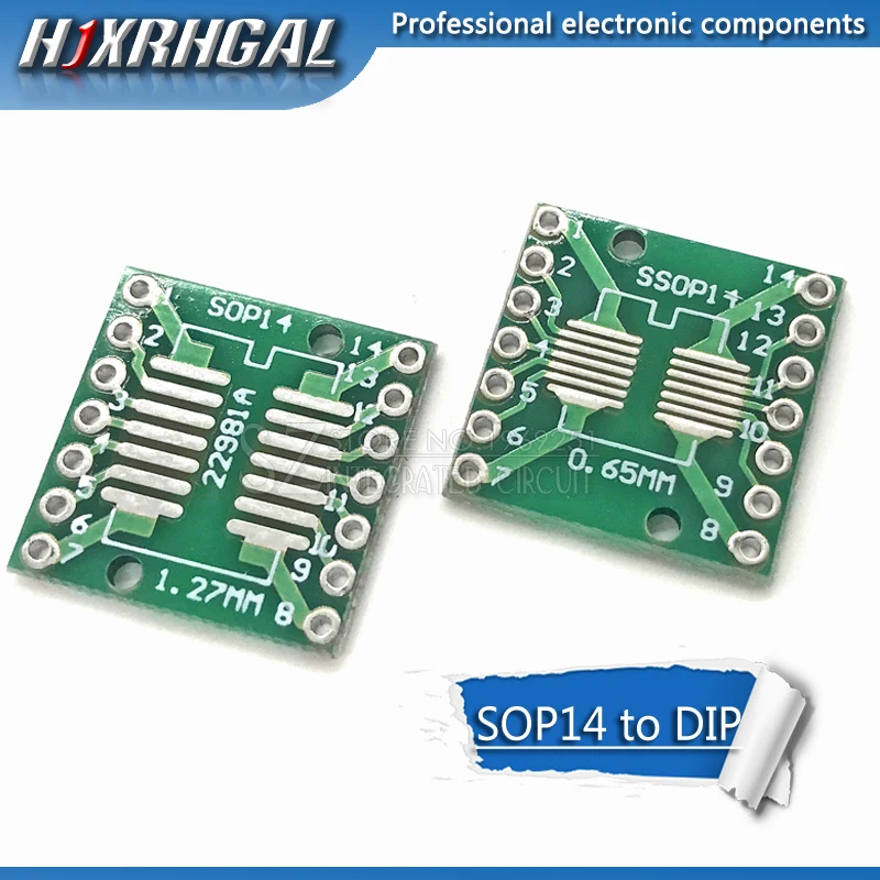 10 шт. TSSOP14 SSOP14 SOP14 к DIP14 переводная плата DIP Pin адаптер шага hjxrhgal | Электронные