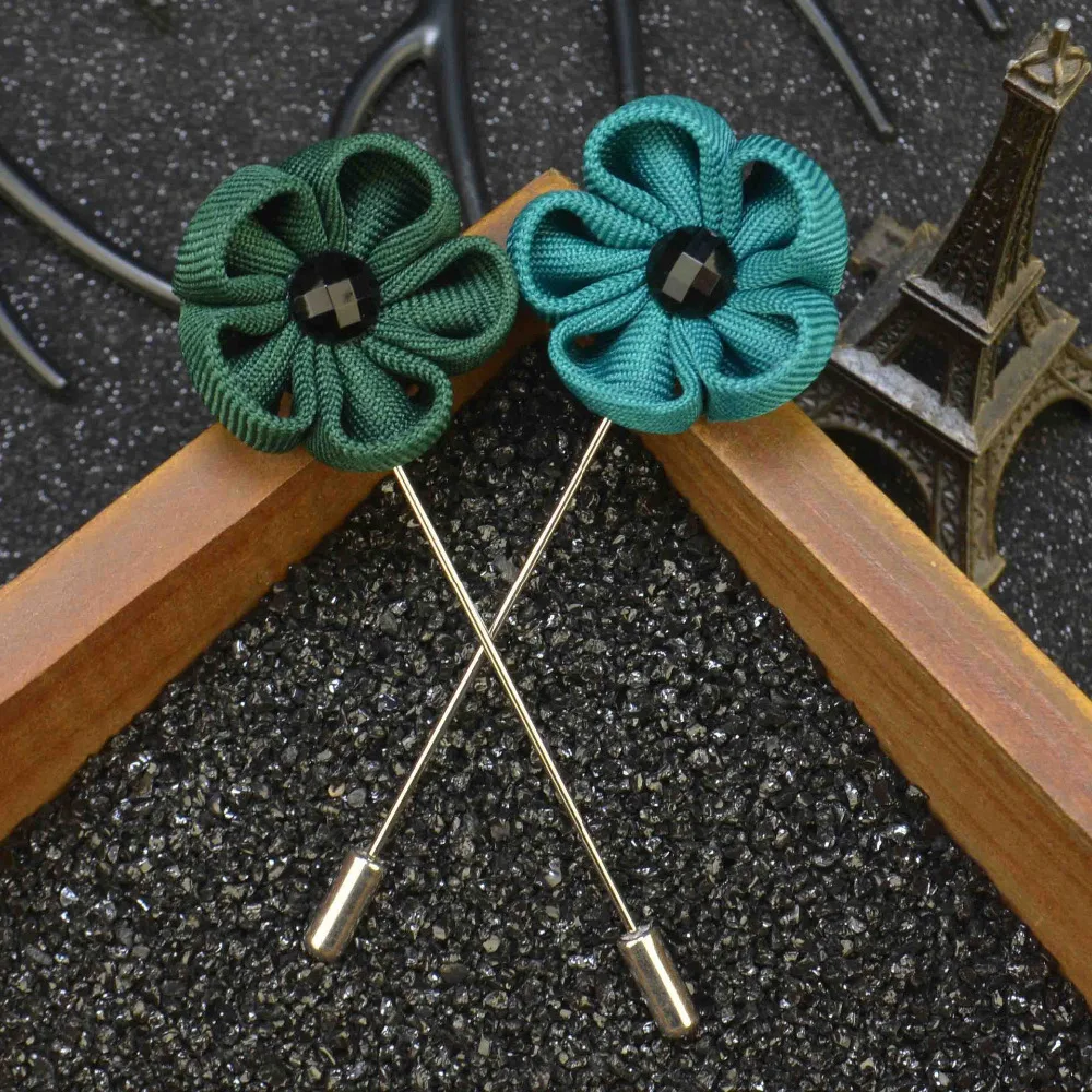 Бренд Mdiger Мужская брошь на булавке ткань черный белый бант лацкане булавка для