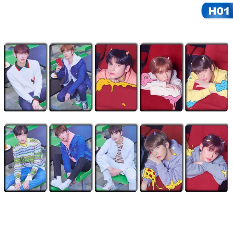 10 шт./компл. Kpop TXT фото липкий карты завтра X вместе мечта глава Звезда Фотокарта Стикеры "сделай сам" с украшением в виде кристаллов карты Стикеры