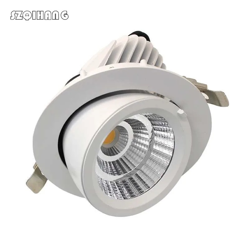 

12W 20W 30W 40W LED Trunk Downlight COB Spot Light AC85-265V Adjustable recessed Super Bright Indoor Light cob led downlight