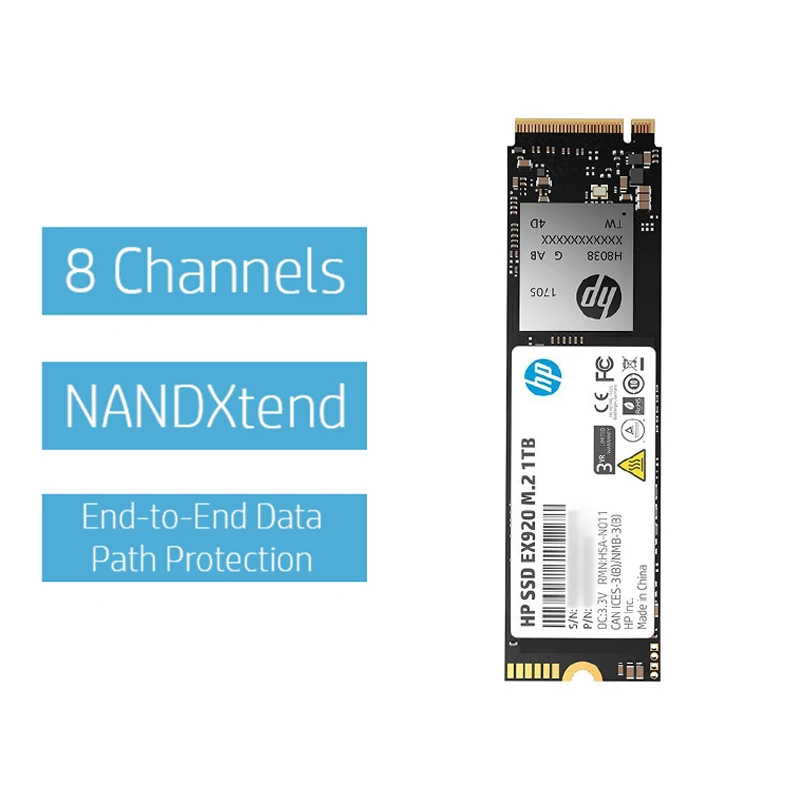 Hp ssd m2 M.2 256 ГБ 512 1T PCIe 3 1X4 Nvme 3D TLC NAND Внутренний твердотельный накопитель Макс 3200