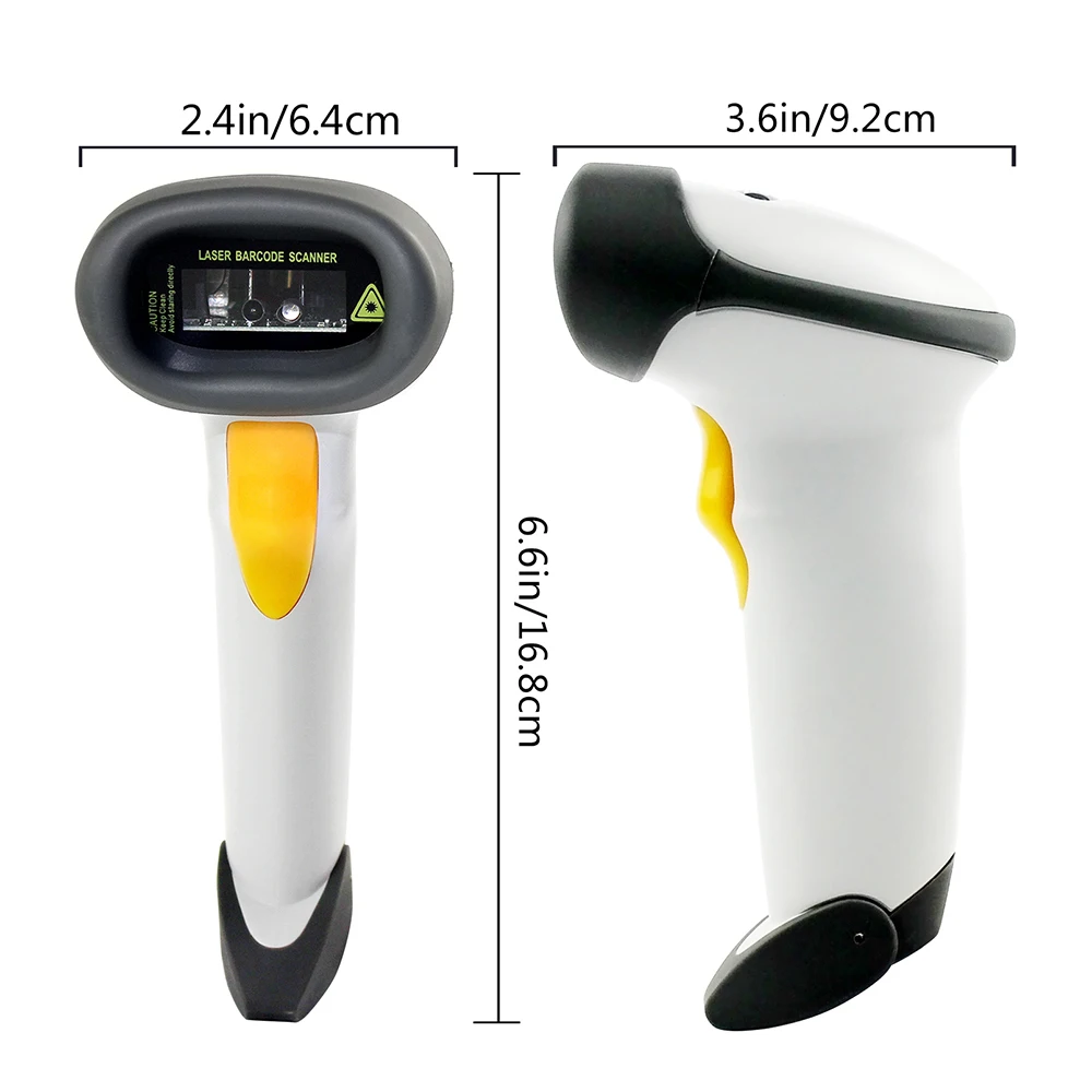 USB Автоматический сканер штрих кода Symcode 1D лазерный проводной беспроводной