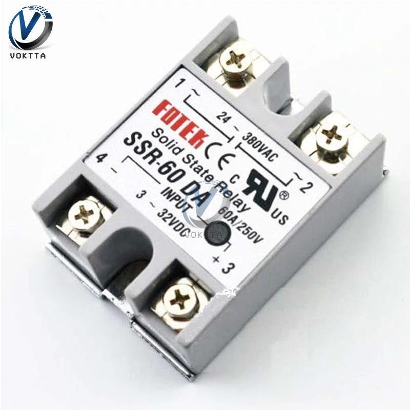 Твердотельное реле SSR 40DA 100DA 75DA 40A 100A 75A 60A релейный модуль MOS переключатель таймер