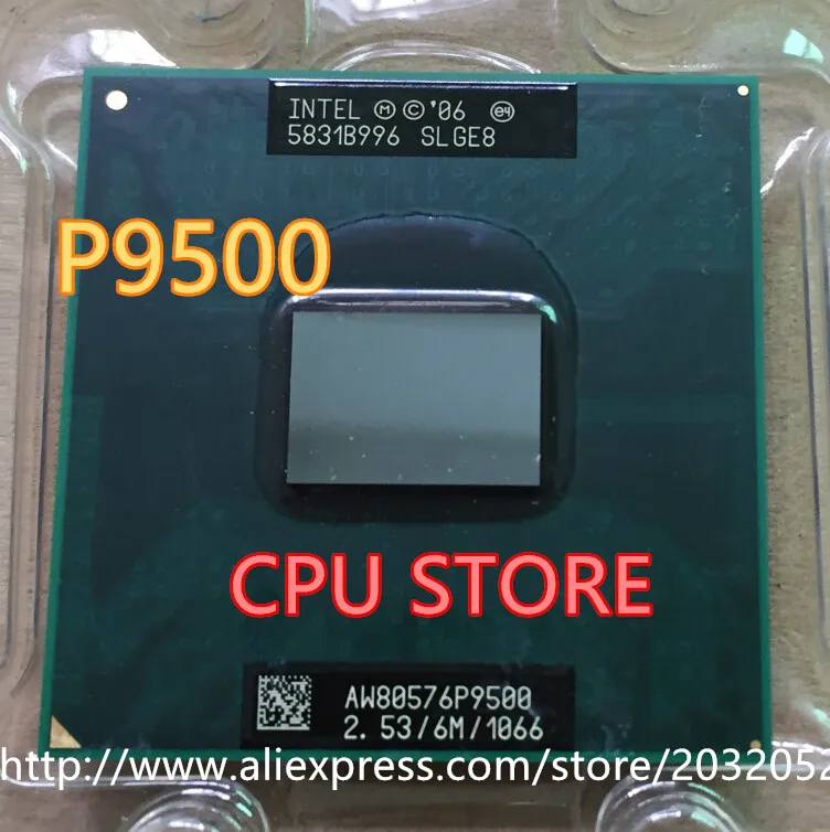 Процессор Intel Core 2 Duo P9500 53 ГГц 6 м 1066 МГц разъем p SLGE8 SLB4E 100% рабочий | Компьютеры и