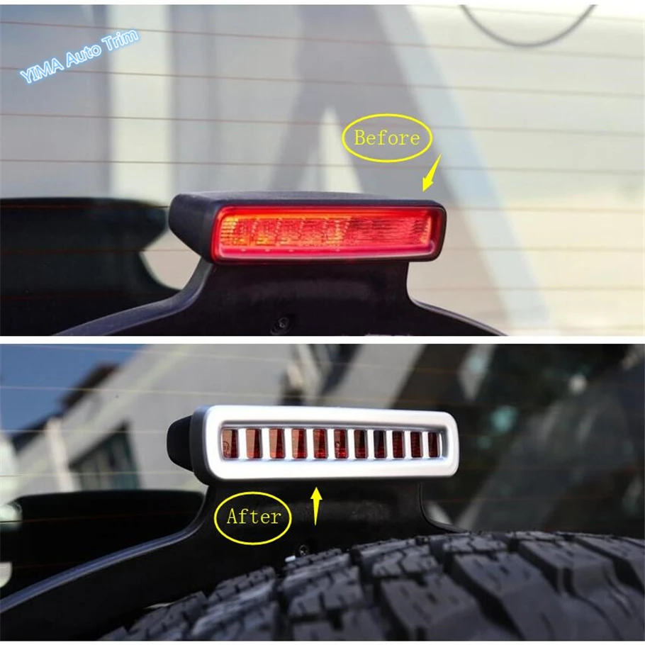 

Lapetus Car Styling Rear Tail High Position Brake Parking Lights Lamp Cover Trim ABS For Jeep Wrangler JL 2018 2019 / 3 Colors
