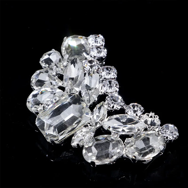 1 упаковка зажимов для обуви блестящие Кристальные цветы декоративная