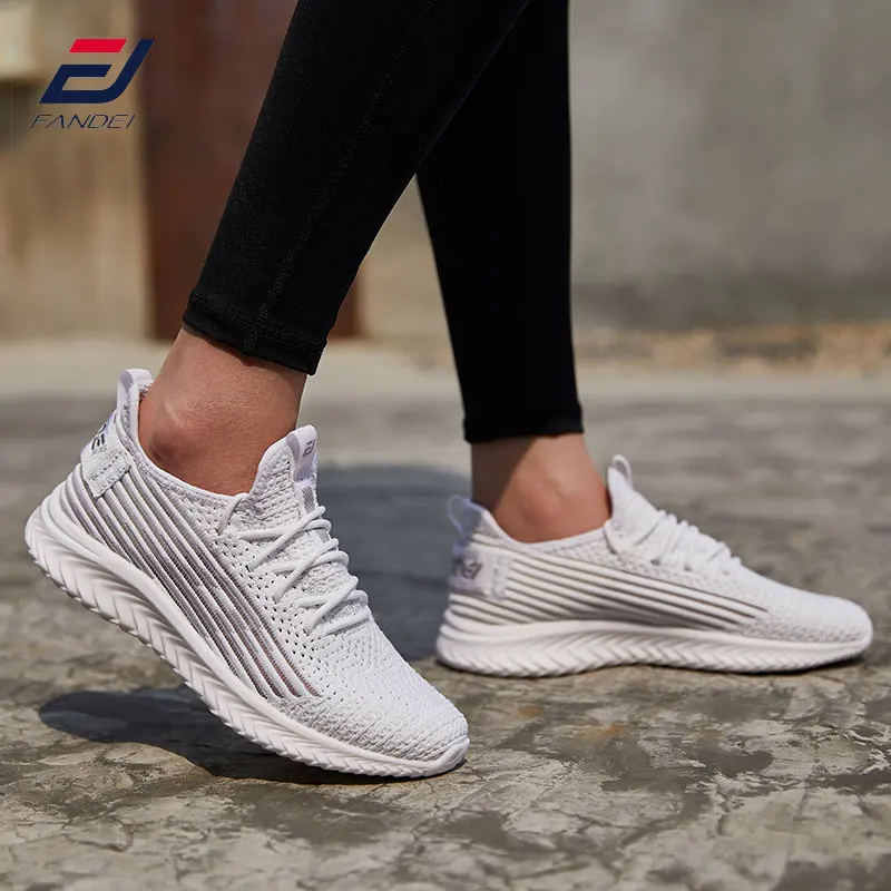FANDEI Running Shoes For Women Sport Woman Basket Femme Sneakers Zapatillas Mujer Deportiva Breathable Light PE | Спорт и