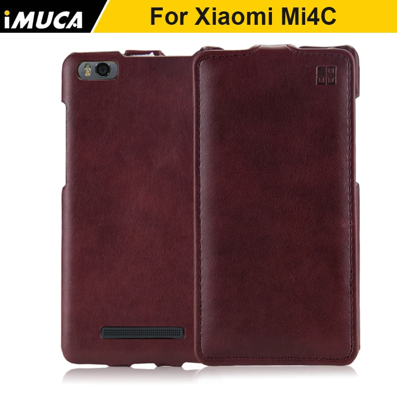 Xiaomi mi4c case cover flip leather case for xiaomi mi 4c mi4i m4i luxury phone case back cover iMUCA Mobile phone accessories