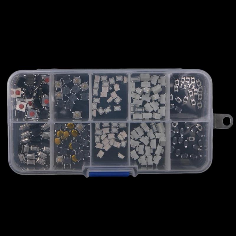 250 Pcs 10 Models Tactile Button Switch Micro Switches Remote Control | Обустройство дома