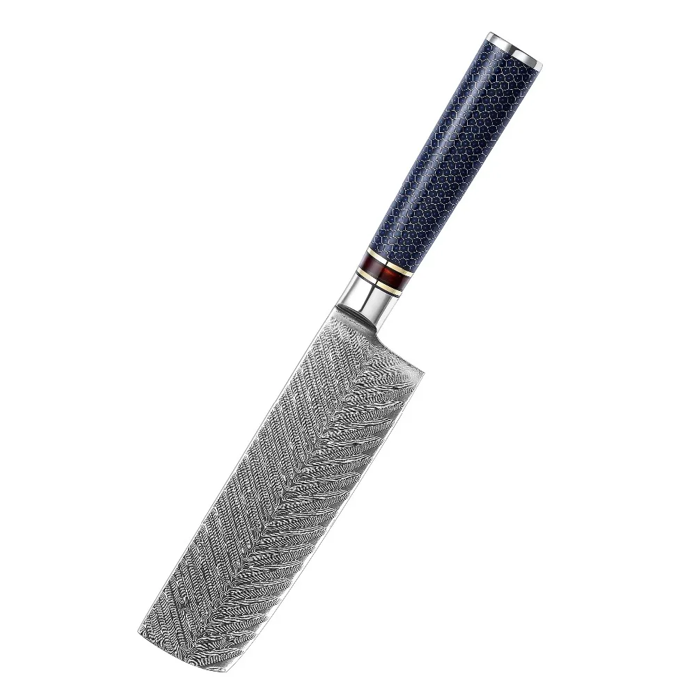 NANHAIONE Nakiri Usuba нож для овощей 7 дюймов 73 слоя VG 10 Дамасская сталь японская кухонная