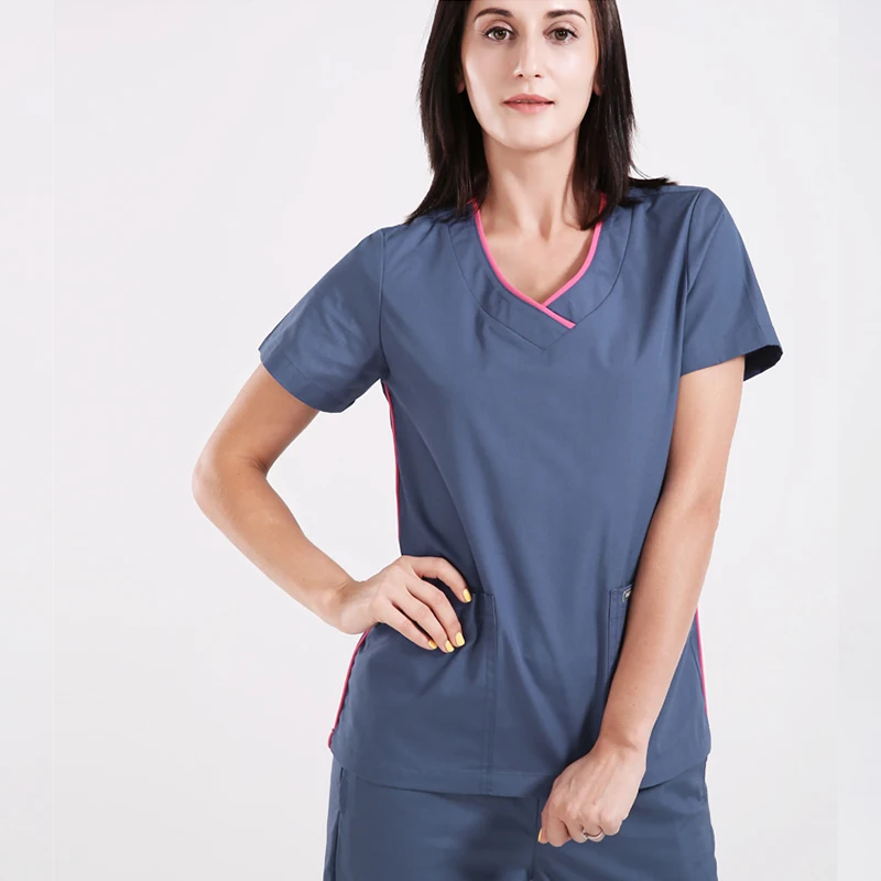 Clothes pants Sanxiaxin медицинская одежда скраб наборы доктора медсестры с коротким рукавом униформы стоматология оральная клиника домашнее животное доктор рабочая одежда в целом - Цвет: Clothes pants