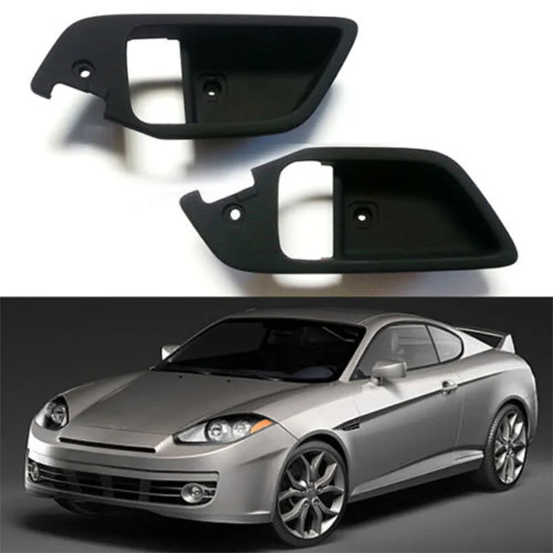 Для подлинного для hyundai Tiburon 2003-2008 внутренняя дверная ручка защелка ободок левый и правый набор HXQQT 826112C000LK 826212C000LK