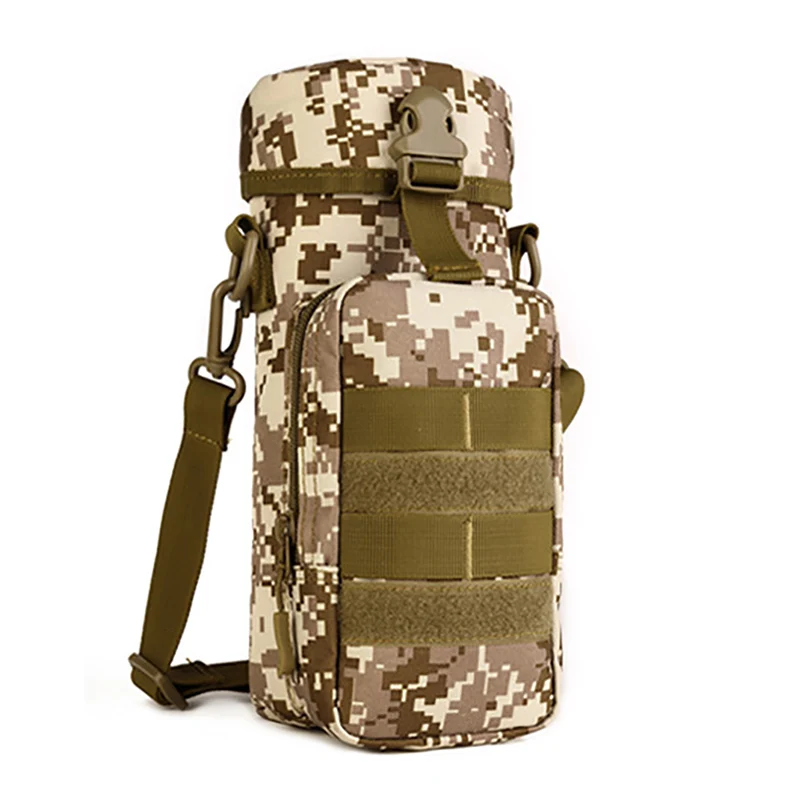 SM Camouflage Горячее предложение! Распродажа! 1 шт. Открытый Охота Кемпинг портативный военный плюс размер бутылка для воды держатель тактический чайник упаковка для снаряжения сумка Rn - Цвет: SM Camouflage