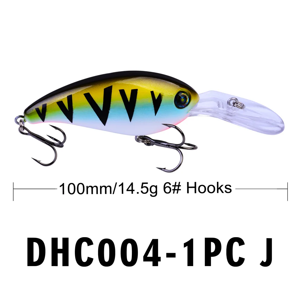 J Рыболовные приманки Peche Minnow Shads искусственная приманка воблеры Topwater рыболовные снасти инструменты жесткие приманки Isca Pesca 100 мм 14,5 г - Цвет: J