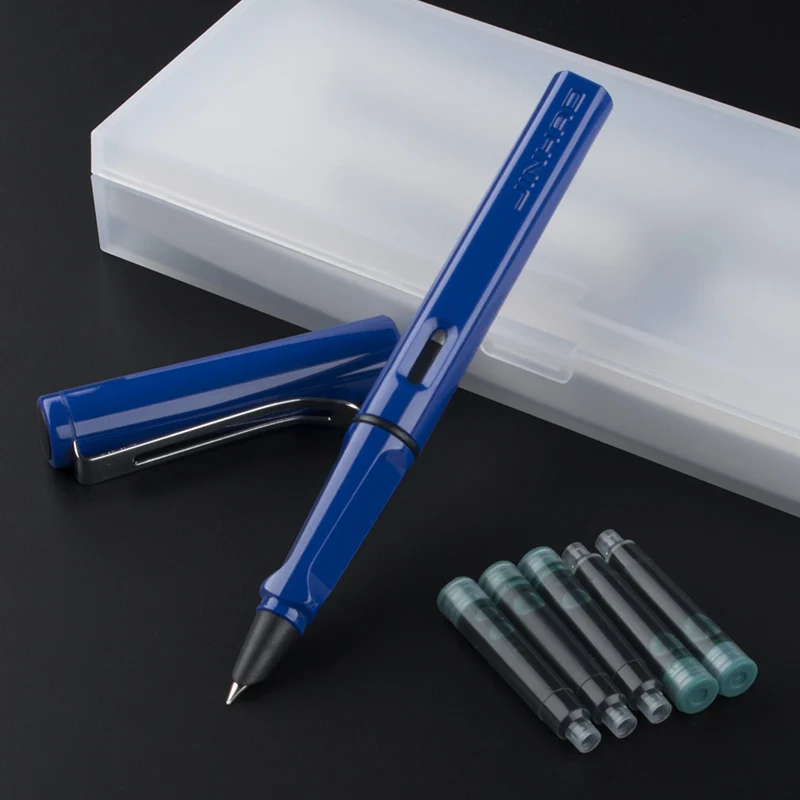 

JINHAO 599 All color pen refill green Student school office stationery Fine nib Fountain Pen New child Practice ink pens