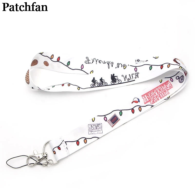Patchfan странные вещи винтажное искусство крутые мужские lanyards ключи в мобильном телефоне ремни Ожерелье держатели карт тесьма A2256
