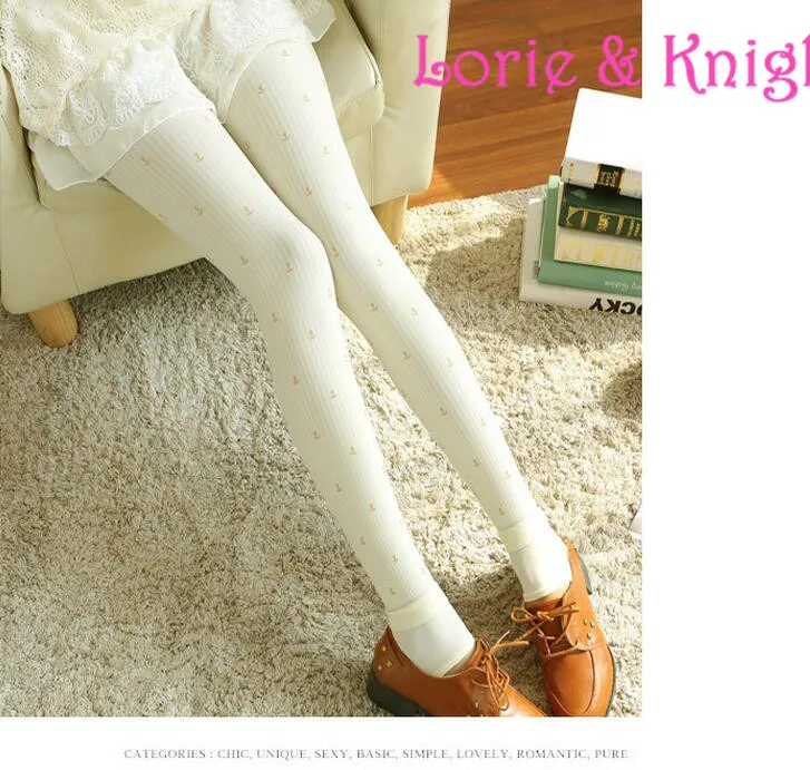 Японские Колготки с рисунком якоря сезон зима-осень плотные теплые тонкие